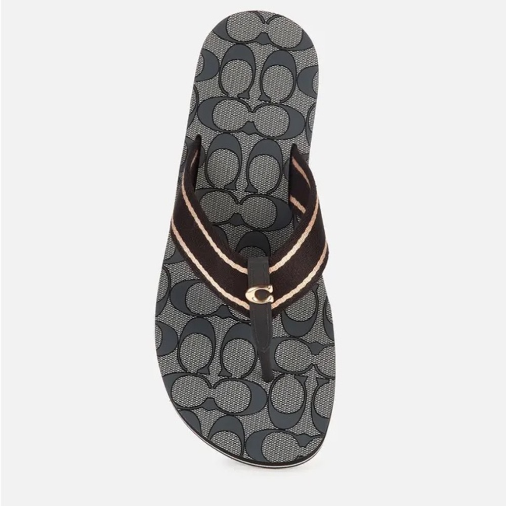Coach Zoe Webbed Flip Flop